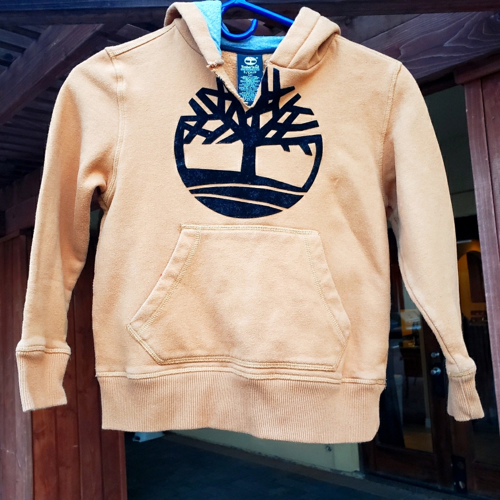 Timberland hoodie tan for kids